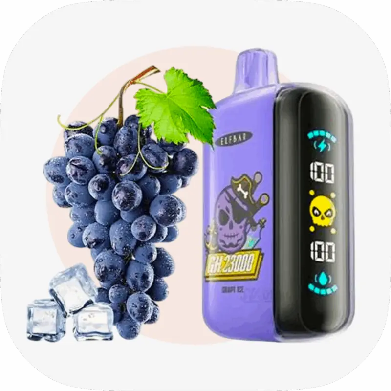 Електронна сигарета Elf Bar – Grape Ice зі смаком Виноград Лід
