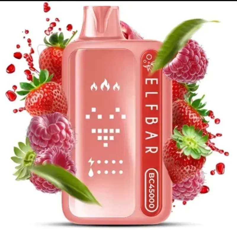 Elf Bar BC45000 Red Raspberry Strawberry (Малина Полуниця)